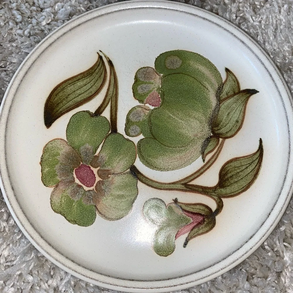 Denby Langley Troubadour Salad Plate Stoneware Pottery set of 4 - Picture 2 of 8